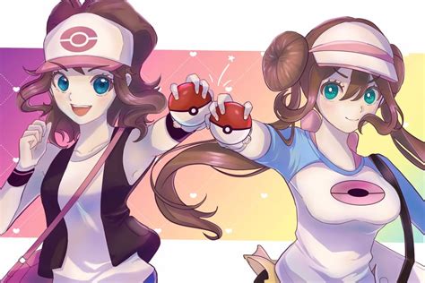 Rosa And Hilda Pokemon And More Drawn By Ryusa Gjgd Danbooru