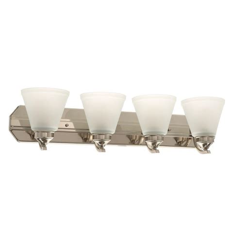 Do you think brushed nickel bathroom mirrors seems to be great? 4-Light Bathroom Vanity Light Fixture Over Sink Lighting ...