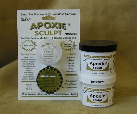 Aves Apoxie Sculpt Super White 2 Part Modeling Compound