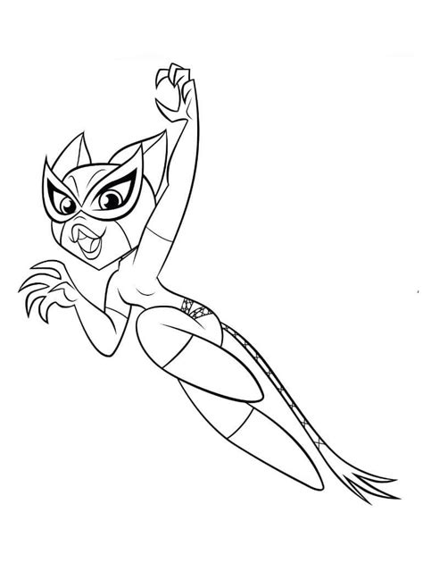 Coloriage Dc Super Hero Girls Catwoman Télécharger Et Imprimer