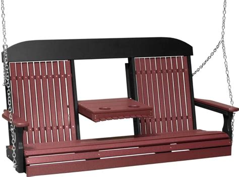 Luxcraft Classic Highback Poly Porch Swing Made By The Amish In Ohio Porch Swing Kitchen