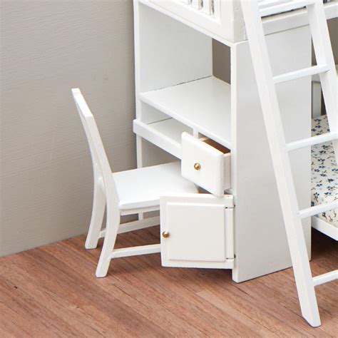This makes a 3 bunk bed set exceptionally versatile if you want a set of beds that save floor space, but also fit into our kids. Dollhouse Miniature Bunk Bed Set with Desk and Chair ...