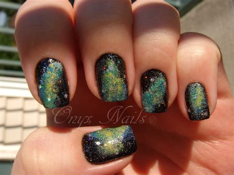 Onyx Nails Galaxy Nail Tutorial