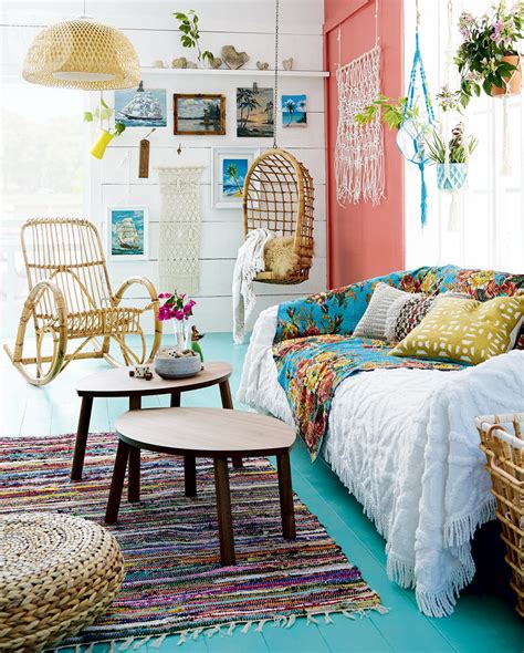 Highlow Colourful Boho Chic Cottage Sitting Room Style