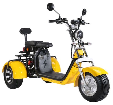 2000w Electric 3 Wheel Fat Tire Scooter Trike Harley Chopper Style Citycoco