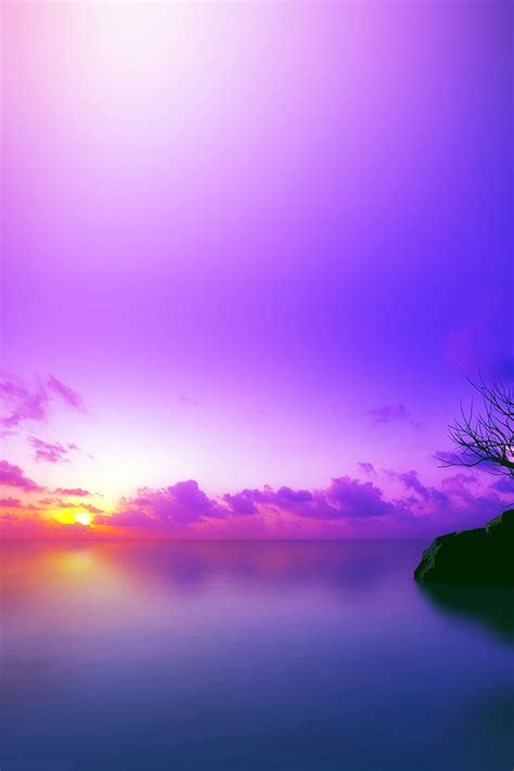 Sunset Purple Iphone 4s Wallpapers Free Download