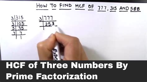 How To Find Hcf Of Three Numbers Using Prime Factorization Method Hcf