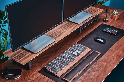 2 pencils to dual monitors. Tech Organized! The Grovemade Desk Shelf System