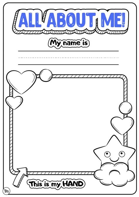 All About Me Free Printables For Preschoolers Printable Templates