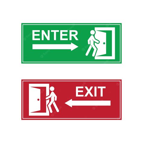 Premium Vector Enter And Exit Icon