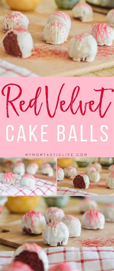Red Velvet Cake Balls The Perfect Valentines Day Treat Red Velvet Cake Cake Ball Recipes