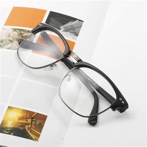 retro vintage fake myopia eyeglasses clear lens eye glasses frames for
