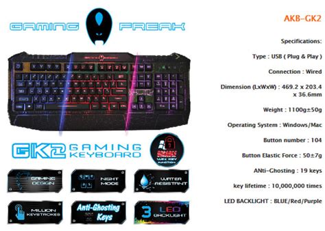 10 best low profile keyboards. AVF Gaming Freak AKB-GK2 Gaming Keyboard Review - goldfries