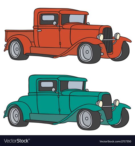 Classic Cars Royalty Free Vector Image Vectorstock