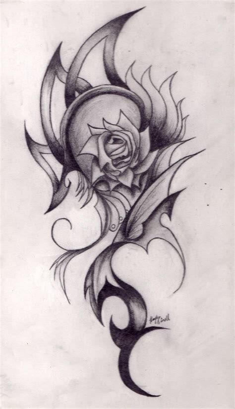 Abstract Rose Pencil Drawing By Thatswicked On Deviantart