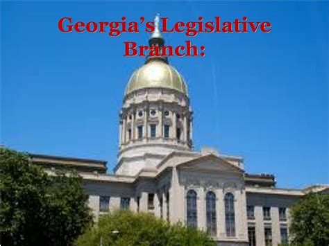 Ppt Georgias Legislative Branch Powerpoint Presentation Free