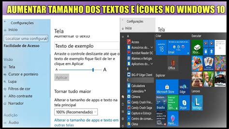 Como Aumentar O Tamanho De Textos Apps E Cones Do Windows Sem