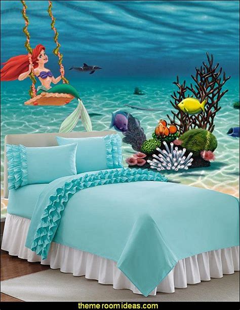 Sea turtle family wall decals ~under the sea decor wall stickers, underwater ocean decals for walls, peel n stick room decor tortoise vinyl art for bedroom playroom birthday gift 4.7 out of 5 stars 552 Decorating theme bedrooms - Maries Manor: Little Mermaid Ariel Theme Bedroom - Mermaid decor ...