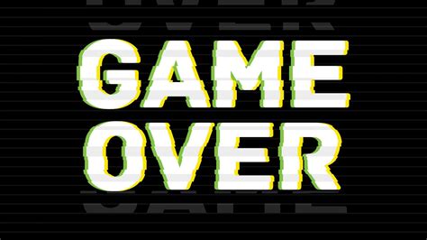 Game Over Black Background Hd Game Over Wallpapers Hd Wallpapers Id