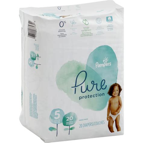 Pampers Pure Protection Diapers 5 27 Lb Mega Pack Diapers