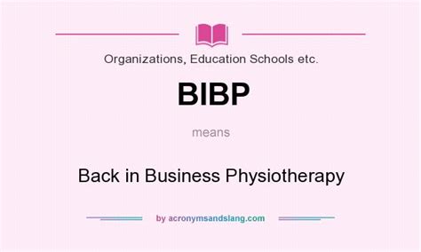 Learn more about date back to share date back to BIBP - Back in Business Physiotherapy in Organizations ...