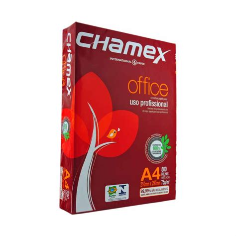 Resma Papel Chamex Office A4 75g500fls Refchamex