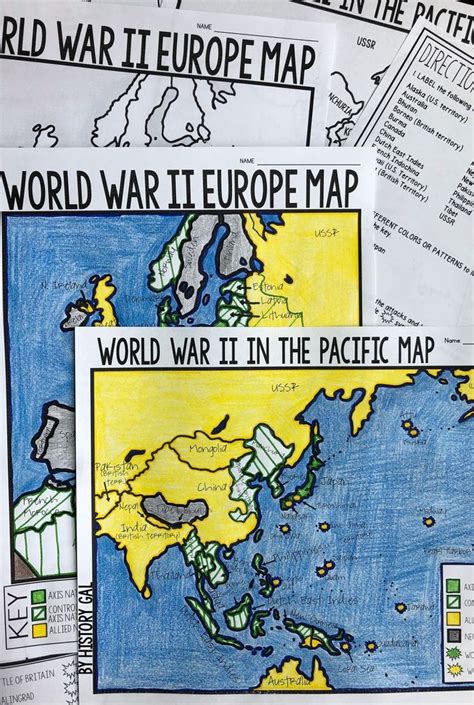 World War 2 Pacific Map Worksheet