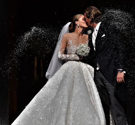 Victoria Swarovskis Million Dollar Wedding Dress Featured 500000 Crystals And W Expensive