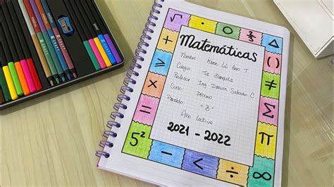 Caratulas Para Niños De Matematica Matemáticas Aprender Nunca Había