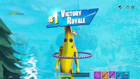 Fortnite First Win With Peely Banana Skin “banana” Outfit Showcase