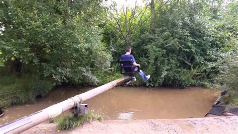 Iain Metcalf On The Dunking Chair At Manley Mere Youtube
