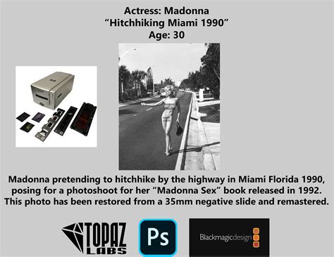 Madonna Hitchhiking Nude Print Various Sizes Etsy