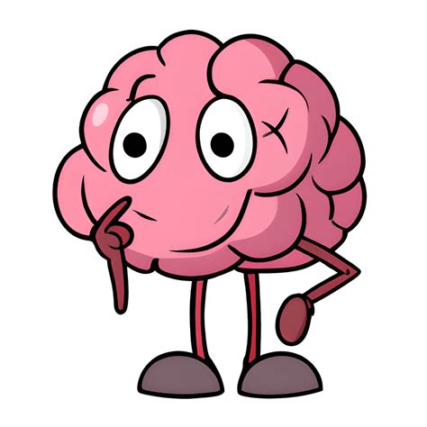 Cute Cartoon Brain Clipart