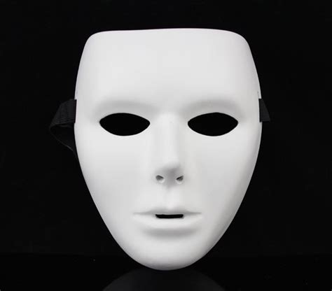 New Resin Blank Plain Jabbawockeez Hiphop Mask White Halloween Costume