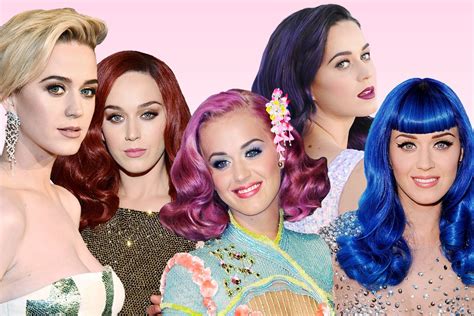 Katy Perrys Rainbow Of Hair Colors Through The Years Vanity Fair