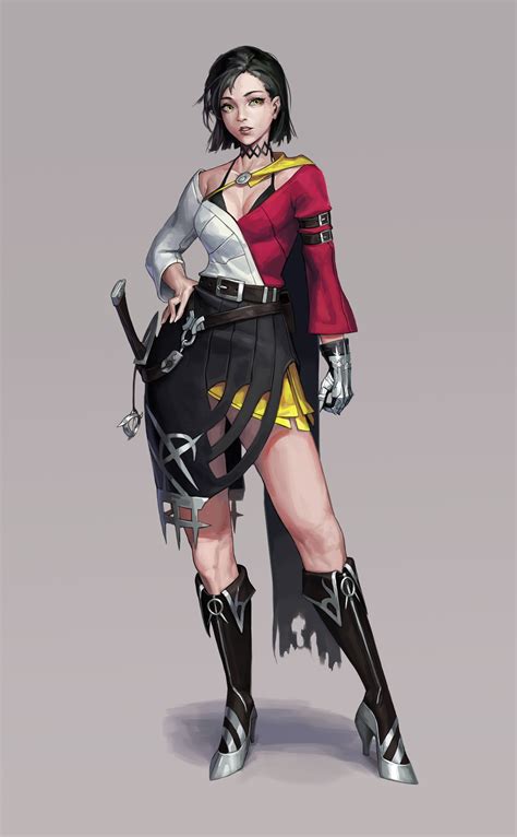 Artstation Swordsman Cotta Female Character Design Female Character Concept Character