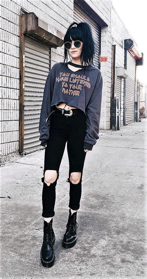 23 Cool Dark Grunge Outfit Ideas Ropa Emo Ropa Darks Ropa Grunge