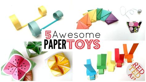 5 Paper Toy Diys 5 Minute Crafts Things To Do When Bored Are You
