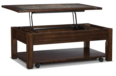 Roanoke Coffee Table With Lift Top And Casters The Brick