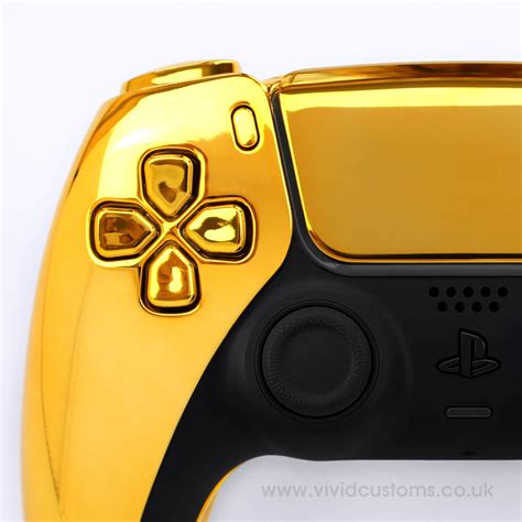 Custom Ps5 Controller Gold Chrome Bullet Mod Sony Playstation Etsy