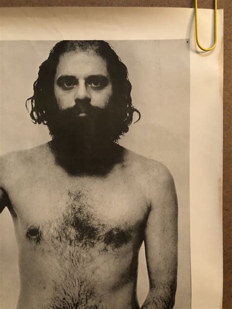 Original Vintage Poster Allen Ginsburg Political S Usa Naked Man