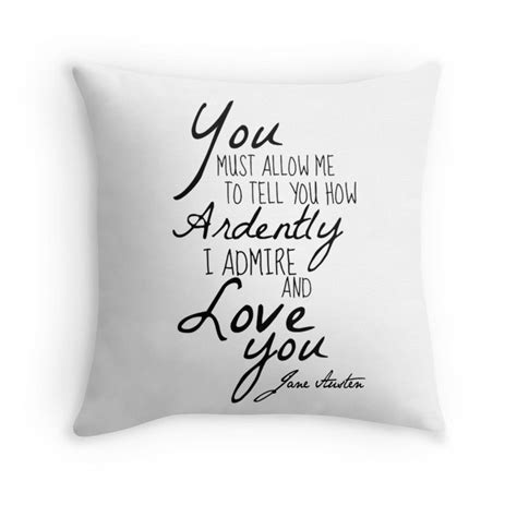 Mr Darcy Quote Pride And Prejudice Throw Pillow By Leyzel Pride