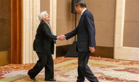 janet yellen repeatedly bows to chinese official in protocol breach politics news daily