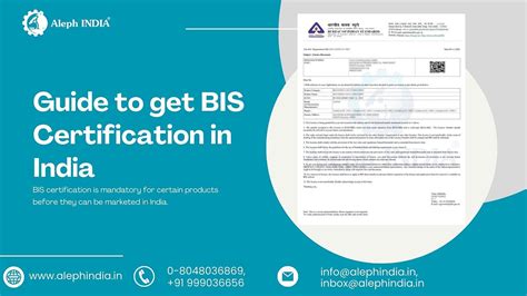 What Is Bis Certification In India By Aleph India Medium