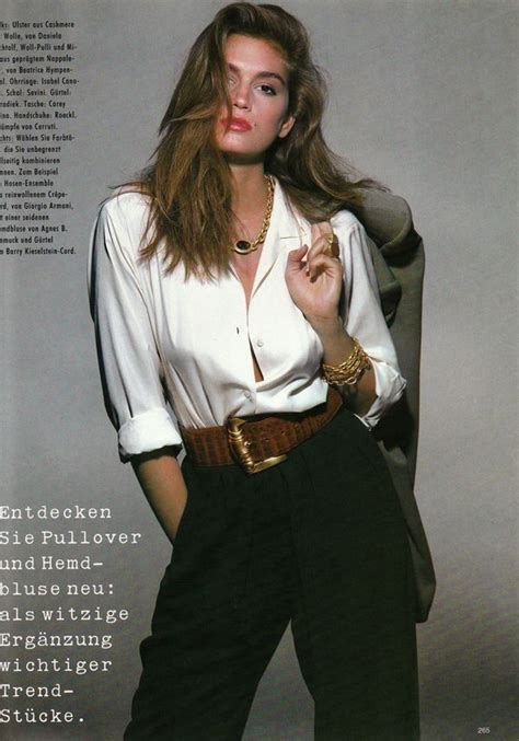 Bittersweet Vogue Young Cindy Crawford 1000 Fashion Style 80s