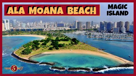 Ala Moana Beach Magic Island Honolulu Oahu Drone Video Youtube