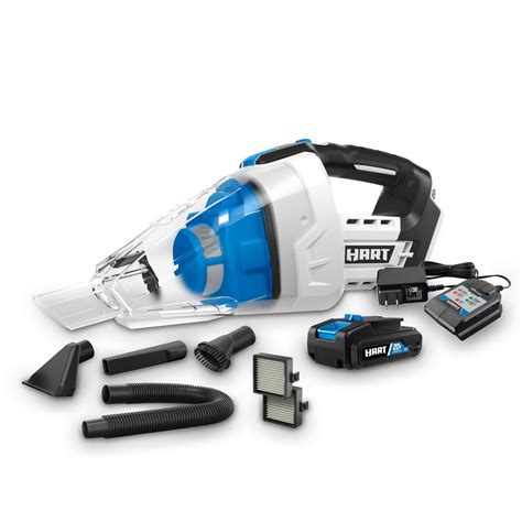 Hart 20 Volt Cordless Automotive Hand Vac Kit 1 20 Volt 15ah Lithium