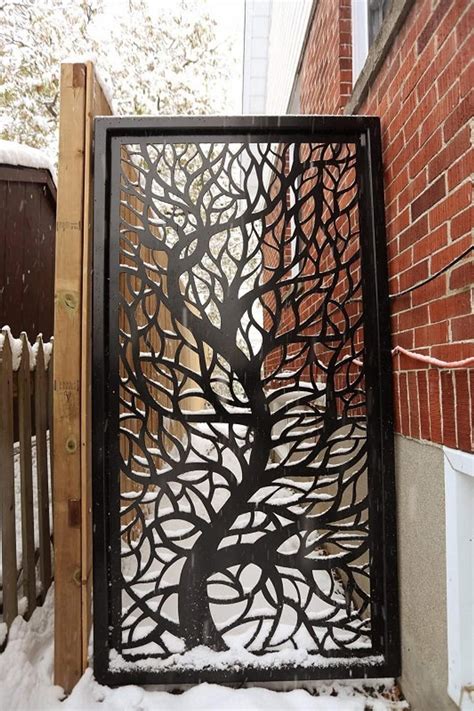 Color & pattern： about screen partition: BRANCH2 Metal Privacy Screen Decorative Panel Outdoor ...