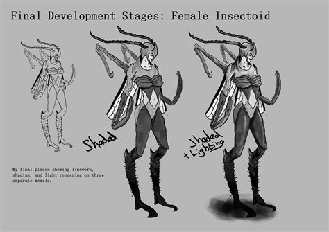 Artstation Female Insectoid Character Design 2018