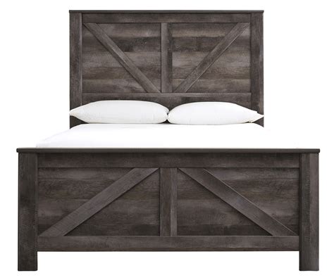 Signature Design By Ashley® Wynnlow Gray Full Crossbuck Panel Bed